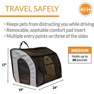 K&H Pet Products Travel Safety Pet Carrier, Medium