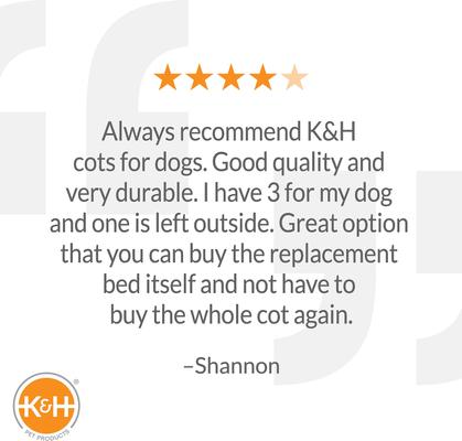 Show full view: K&H Pet Products Self-Warming Dog Crate Pad, Mocha, Mocha, 37 x 54 in slide 9 of 12