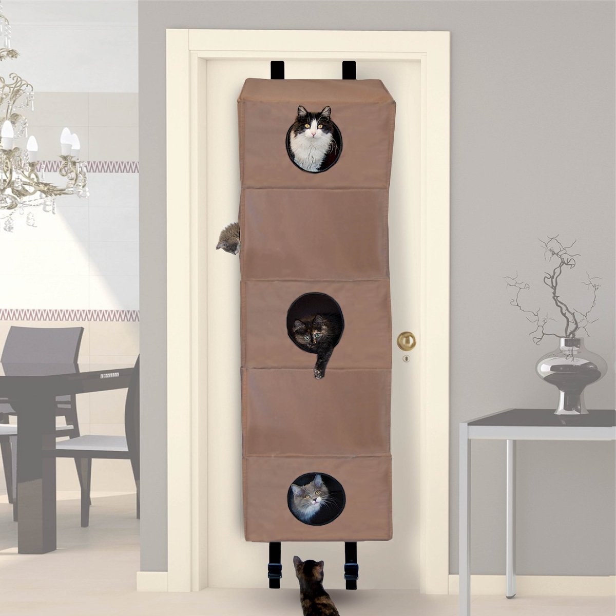 Door hanging sales cat condo