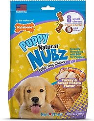 Nylabone Nubz Turkey & Sweet Potato Flavored Puppy Chew Treat, 8 count