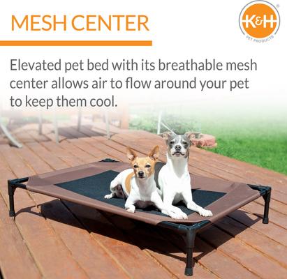 Show full view: K&H Pet Products Original Pet Cot Elevated Pet Bed, Chocolate, Medium slide 4 of 14