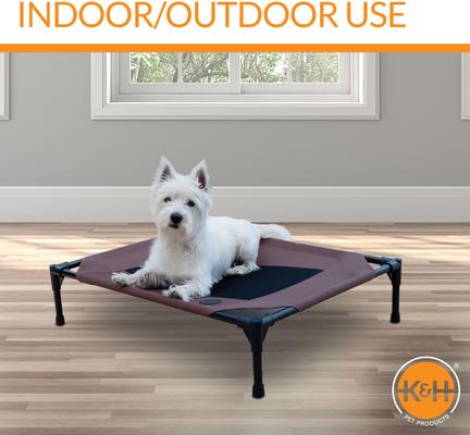 Show full view: K&H Pet Products Original Pet Cot Elevated Pet Bed, Chocolate, Medium slide 6 of 14
