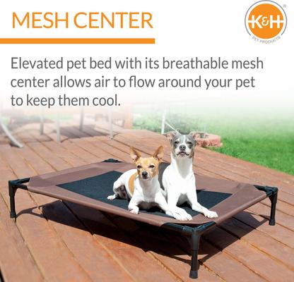 Show full view: K&H Pet Products Original Pet Cot Elevated Pet Bed, Chocolate, Large slide 3 of 13