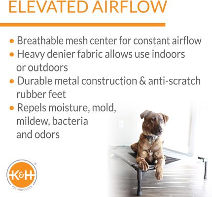Show full view: K&H Pet Products Original Pet Cot Elevated Pet Bed, Chocolate, Large slide 4 of 13