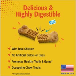 Nylabone Natural Nubz Chicken Dog Treat, 18 count slide 2 of 8