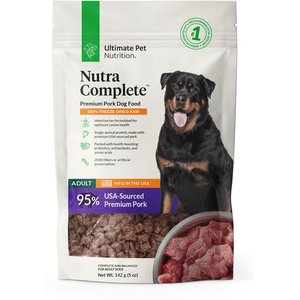 Ultimate Pet Nutrition Nutra Complete Premium Pork Freeze-Dried Raw Dog Food, 5-oz bag