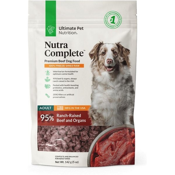 ULTIMATE PET NUTRITION Nutra Complete Premium Beef Freeze-Dried Raw Dog ...