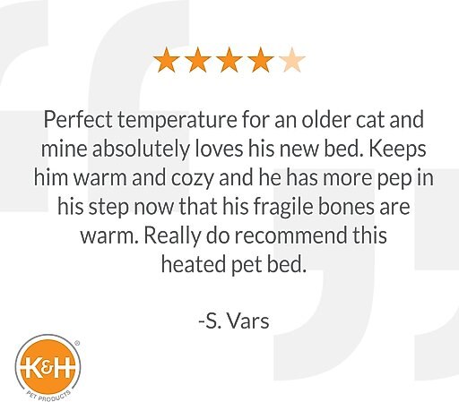 K&H Pet Products Thermo-Kitty Cuddle Up Indoor Heated Bolster Cat Bed, Mocha