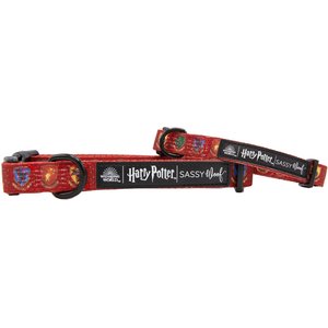 Sassy Woof Harry Potter Standard Dog Collar, Red, Small 