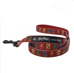 Sassy Woof Harry Potter Standard Dog Leash, Red, 5-ft