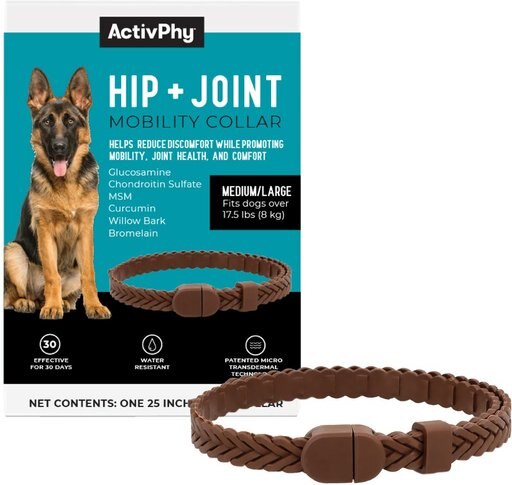 ActivPhy Hip & Joint Mobility Dog Collar, Medium/Large