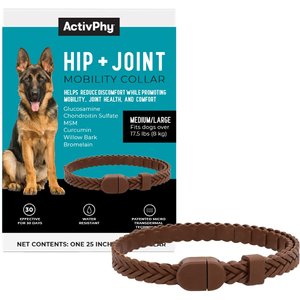 ActivPhy Hip & Joint Mobility Dog Collar, Medium/Large