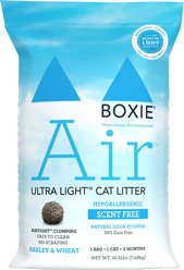 Boxiecat Air Lightweight Unscented Premium Clumping Cat Litter, 16.5-lb bag