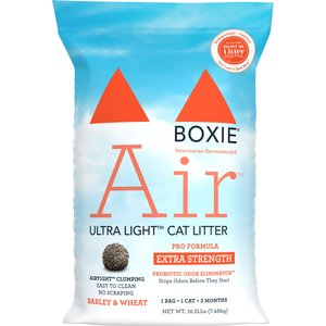 Boxiecat Air Lightweight Extra Strength Unscented Clumping Cat Litter, 16.5-lb bag