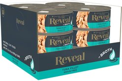 Reveal Natural Limited Ingredient Grain-Free Tuna Fillet in Broth Wet Cat Food, 5.5-oz, case of 12