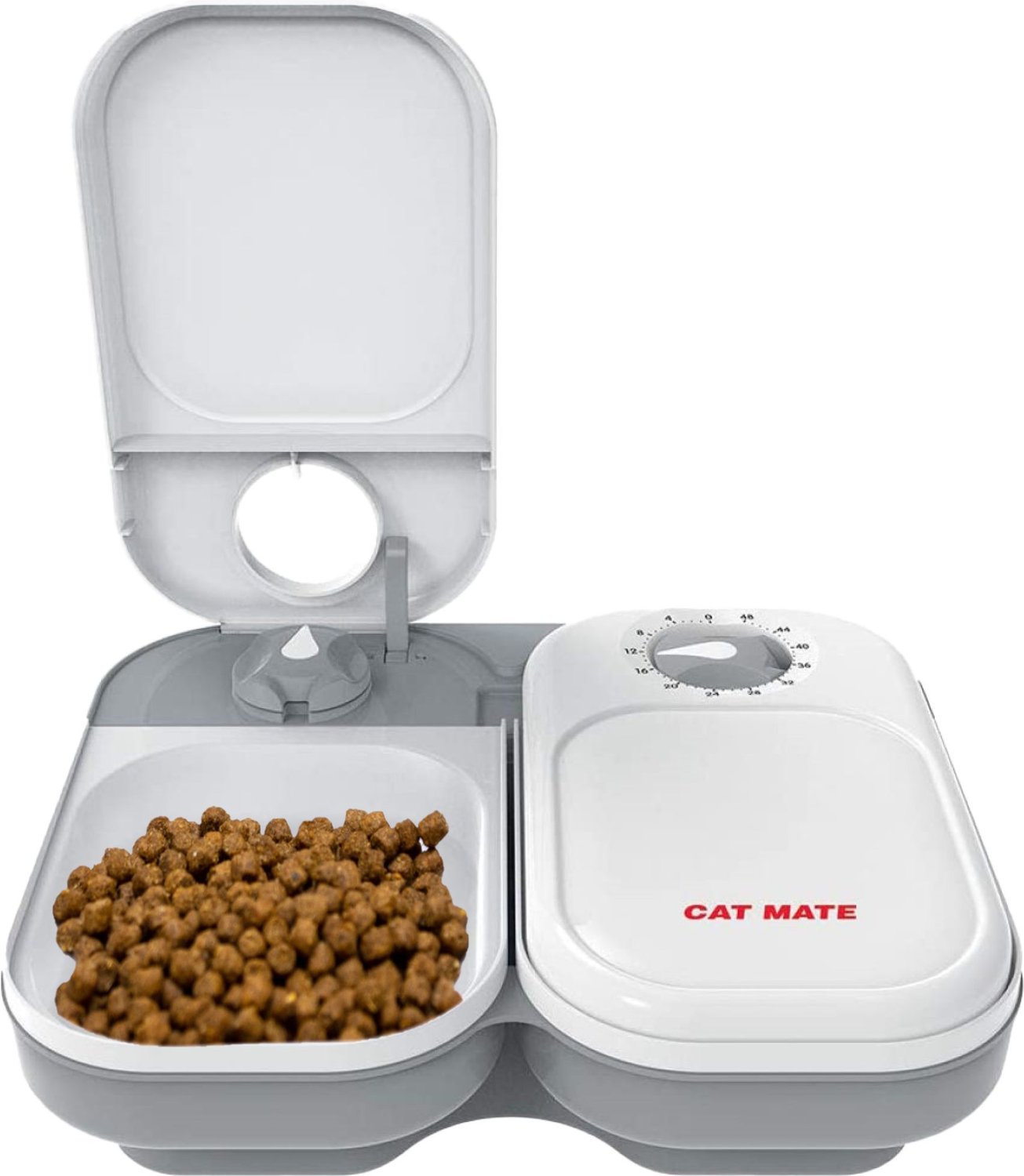 Cat Mate C10 Automatic Pet Feeder for Cats and Small Dogs White 