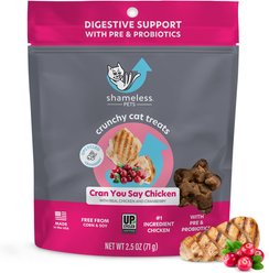 Shameless Pets Cran You Say Chicken Crunchy Cat Treat, 2.5-oz bag