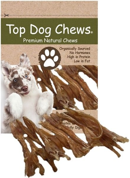 Top Dog Chews Beef Wishbone Tendons Natural Dog Treats 12 Count