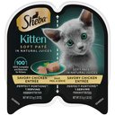 Sheba Perfect Portions Kitten Chicken Pate Wet Cat Food, 2.65-oz can, 24 count