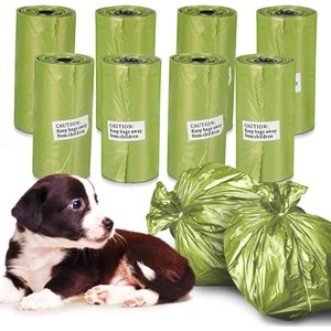 SunGrow Dog & Cat Poop Bags, Waste Disposal Rolls Refills, Unscented, 120 Count