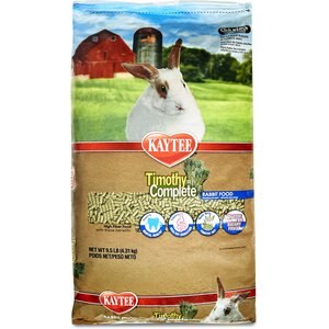 Kaytee Timothy Complete Pelleted Rabbit Food, 9.5-lb bag, bundle of 2