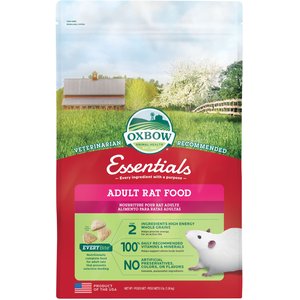 Oxbow Essentials Regal Rat Adult Rat Food, 3-lb bag, bundle of 2