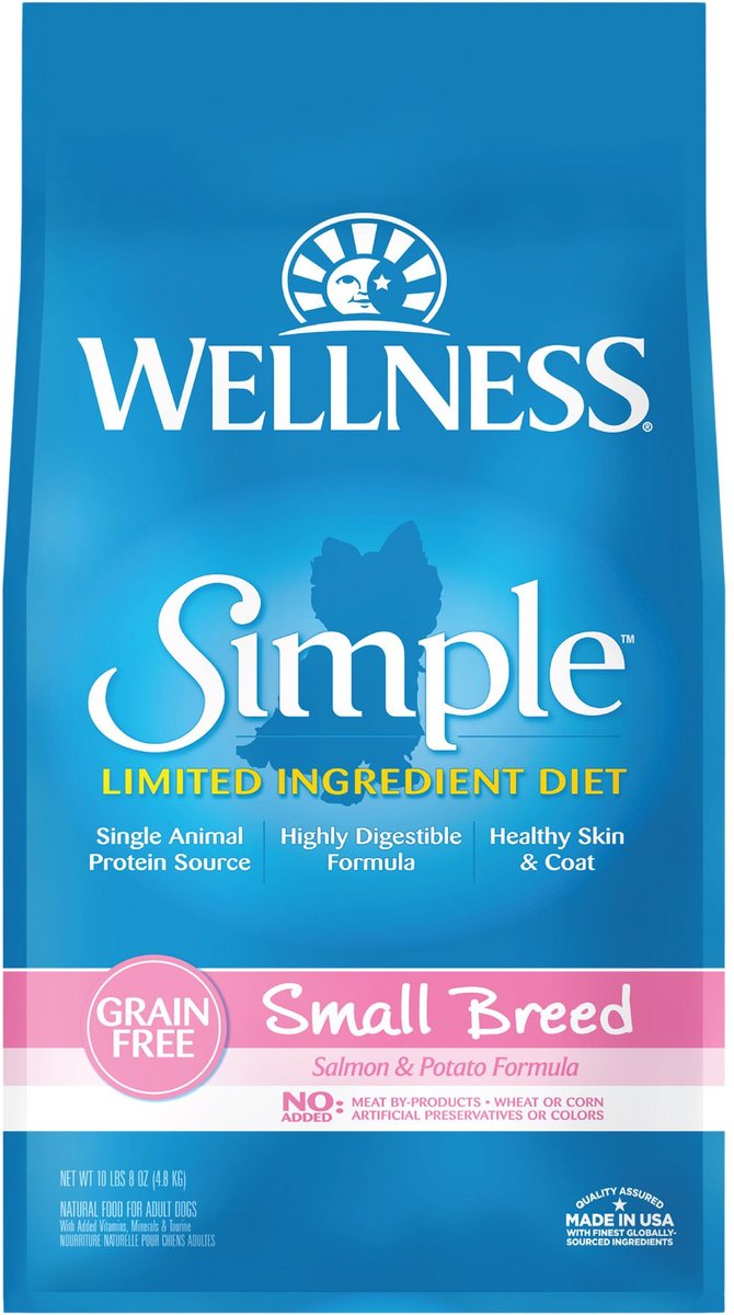 Wellness simple salmon small sale breed