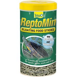 Tetra ReptoMin Floating Sticks Turtle & Amphibian Food, 10.59-oz jar, bundle of 2