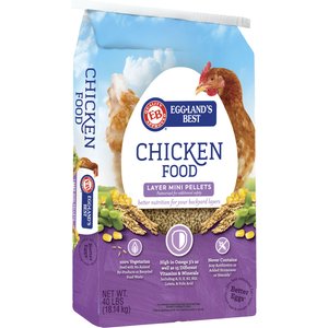 Eggland's Best 17% Protein Layer Mini-Pellets Chicken Feed, 40-lb bag, bundle of 2