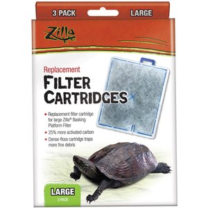 Zilla Reptile Terrarium Filter Replacement Cartridges, 6 count, Large