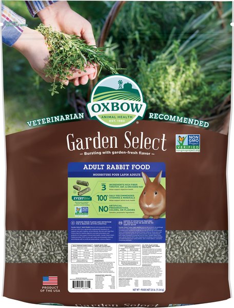Oxbow Garden Select Adult Rabbit Food, 25-lb bag, bundle of 2 slide 1 of 9