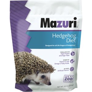 Mazuri Hedgehog Diet Food, 8-oz bag, bundle of 2