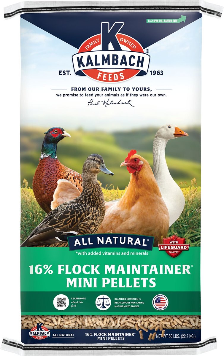 KALMBACH FEEDS All Natural 16 Protein Flock Maintainer Pellet Poultry