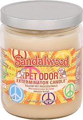 Pet Odor Exterminator Sandalwood Deodorizing Candle, 13-oz jar