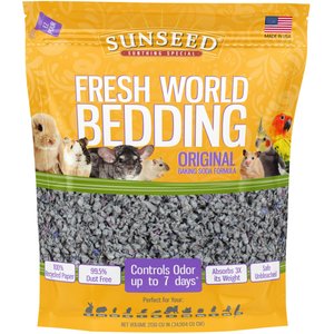 Sunseed Fresh World Small Pet Bedding, 20-lb bag, bundle of 2