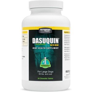Nutramax Dasuquin Chewable Tablets with Glucosamine, MSM, Chondroitin, ASU, Boswellia Serrata Extract, & Green Tea Extract Joint Health Supplement for Large Dogs