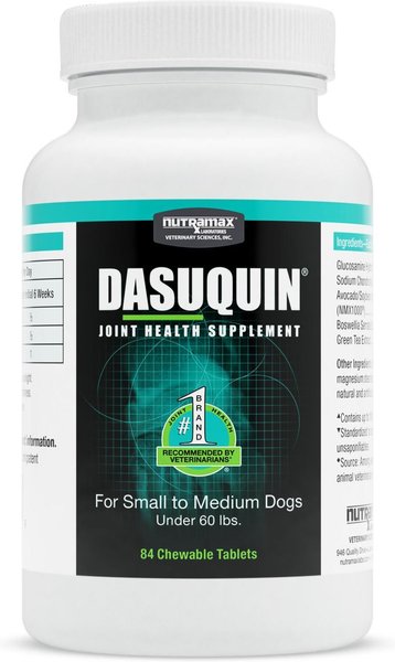 Nutramax Dasuquin Chewable Tablets Joint Supplement for Small & Medium Dogs, 84 count slide 1 of 9