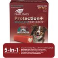 Ark Naturals Protection+ Brushless Toothpaste Medium Dental Dog Treats, 60 count