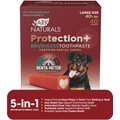 Ark Naturals Protection+ Brushless Toothpaste Large Dental Dog Treats, 40 count