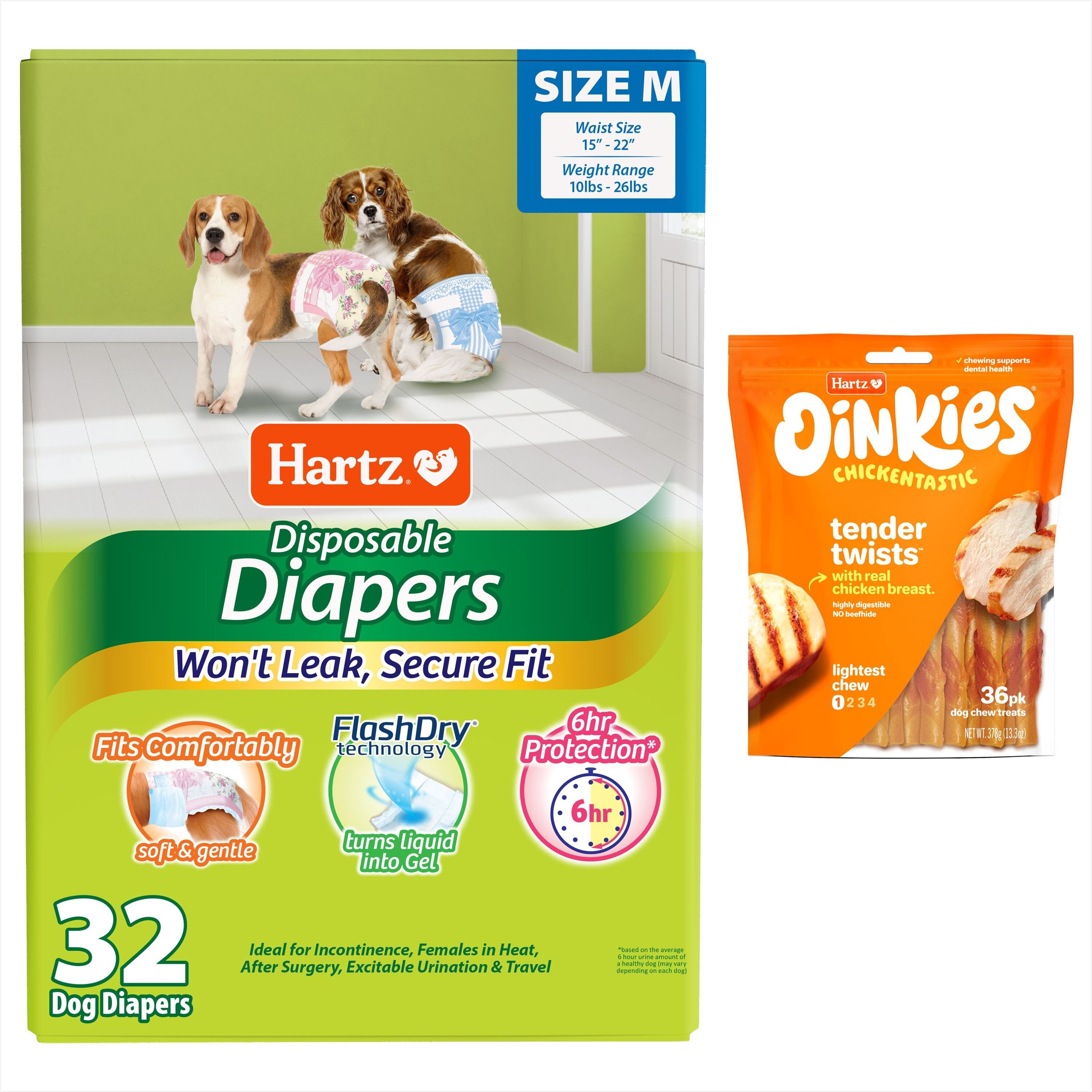 Hartz Comfitables Male & Female Dog Diapers