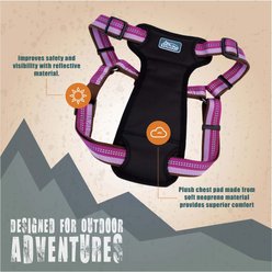 K9 Explorer Reflective Adjustable Padded Dog Harness, Orchid, Small slide 2 of 6