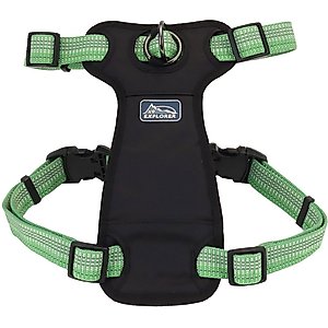 K9 Explorer Brights Reflective Front-Connect Harness, Meadow, Medium, 1-in x 20-30-in