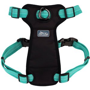 K9 Explorer Brights Reflective Front-Connect Harness, Ocean, Large, 1-in x 26-38-in