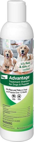Advantage Flea & Tick Treatment Shampoo for Dogs & Puppies, 8-oz bottle slide 1 of 4