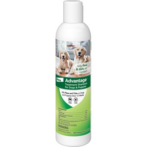 Advantage Flea & Tick Treatment Shampoo for Dogs & Puppies, 8-oz bottle