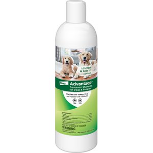 Advantage Flea & Tick Treatment Shampoo for Dogs & Puppies, 12-oz bottle