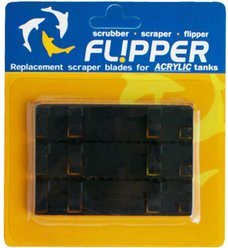 Flipper Standard ABS Plastic Replacement Blade Algae Scraper, 3 count