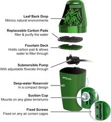 REPTI ZOO Automatic Reptile Feeder, Green slide 2 of 8
