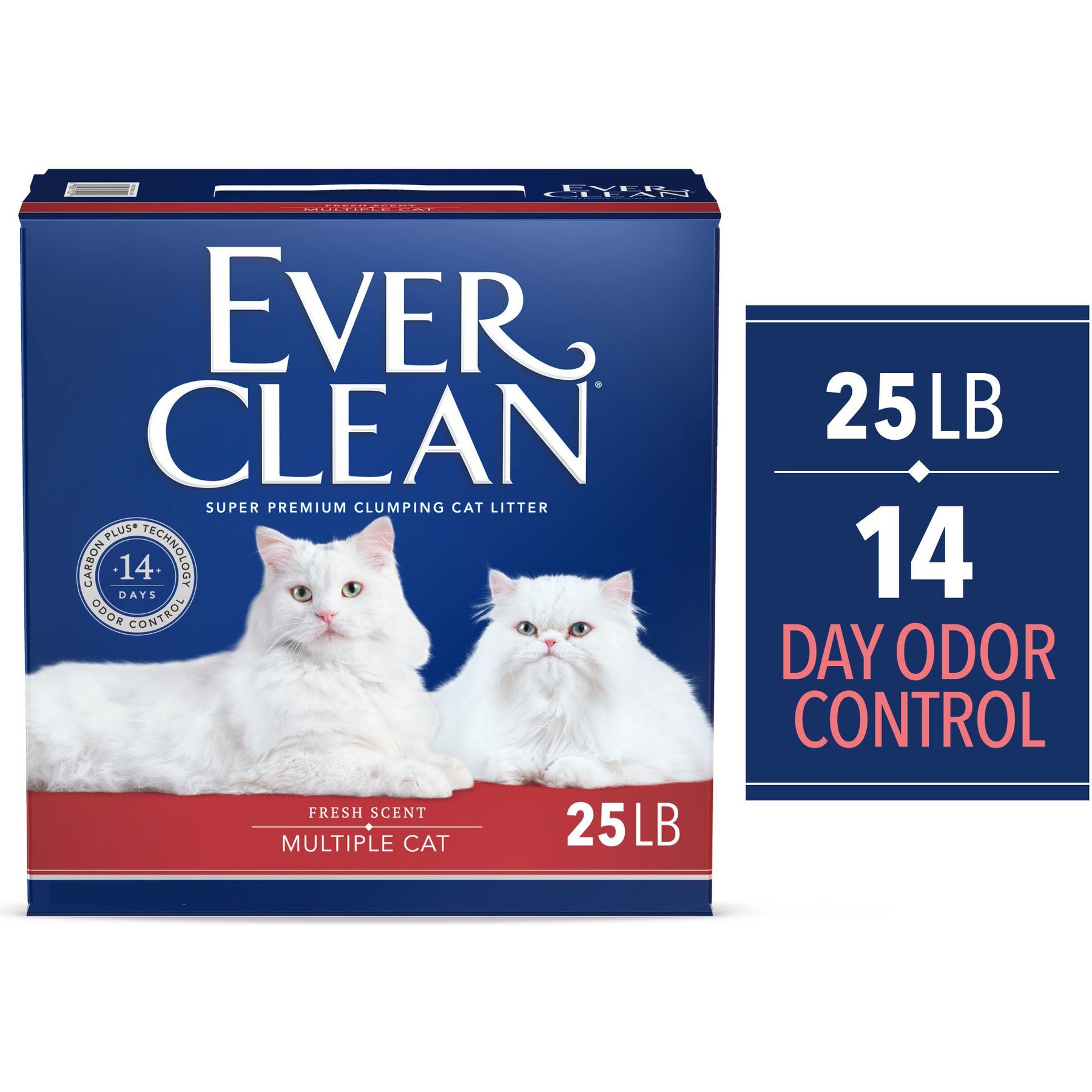 EVER CLEAN Multi Cat Fresh Scented Clumping Clay Cat Litter 25 lb box Chewy