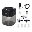 REPTI ZOO 2.2L Solo Adjustable Starter Mister w/3 PCS Nozzles Reptile Waterer, Black